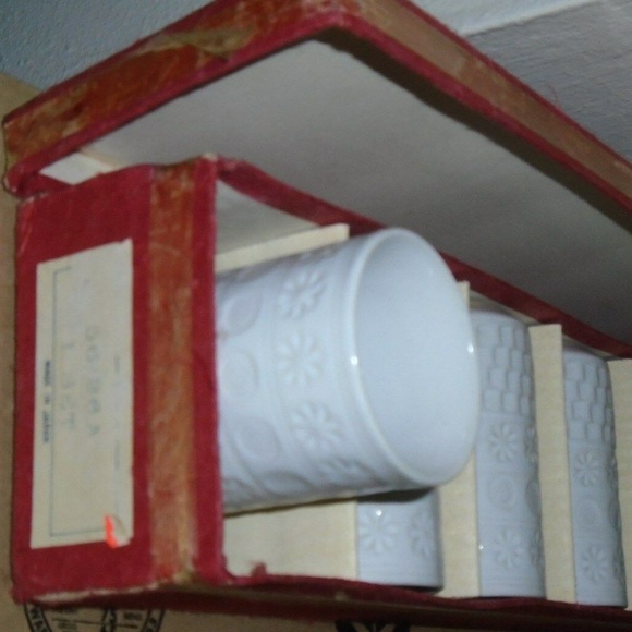 Dining Vintage Omc Japan White Set Of 6 Sake Tea Cups Poshmark